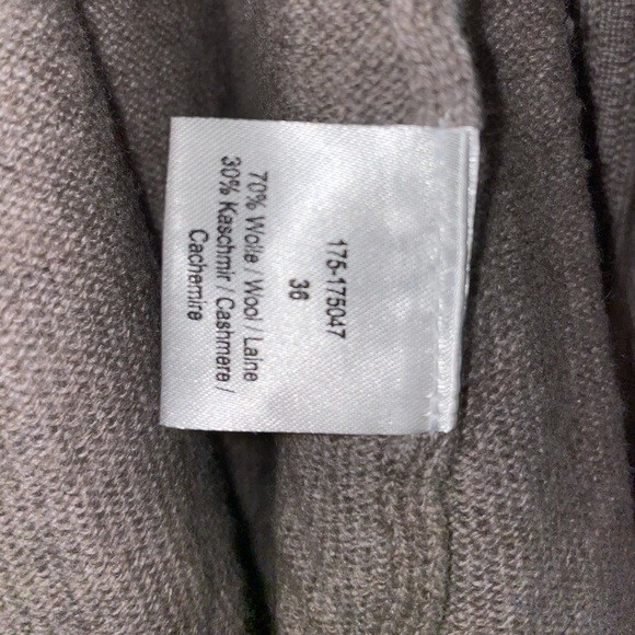 Cashmere wool hooded cardigan with gunmetal hardwood - Picture 6 of 6